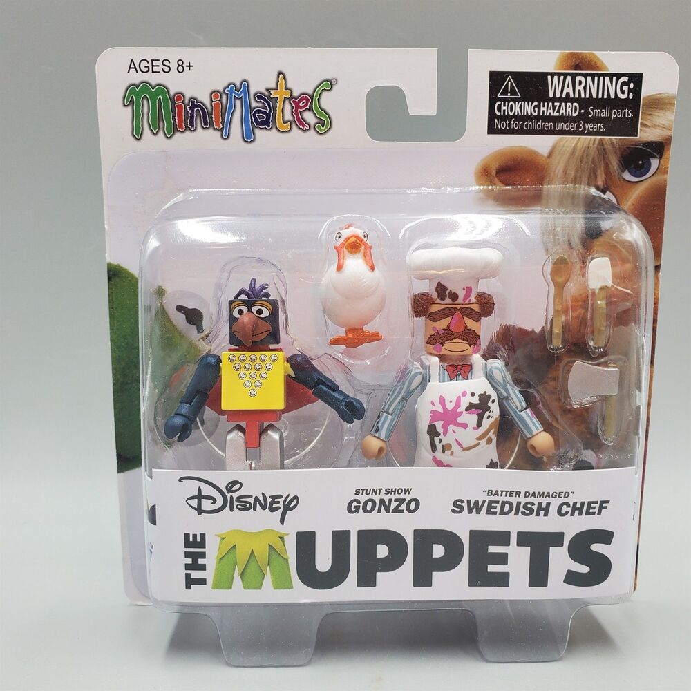Muppets Minimates Series 1 Stunt Show Gonzo & Batter Damaged Swedish Chef 2-Pack